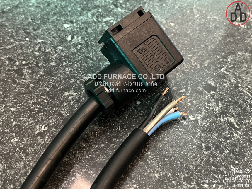 600003 AMP Plug Solenoid Valve Connector With Cable (8)